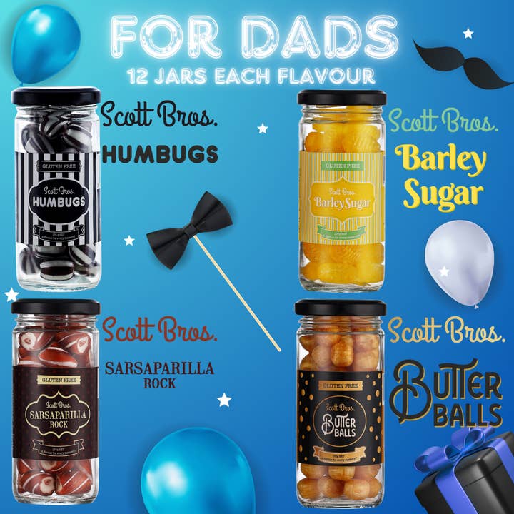 For Dads - 48 jars for wholesale by Scott Bros. CANDY