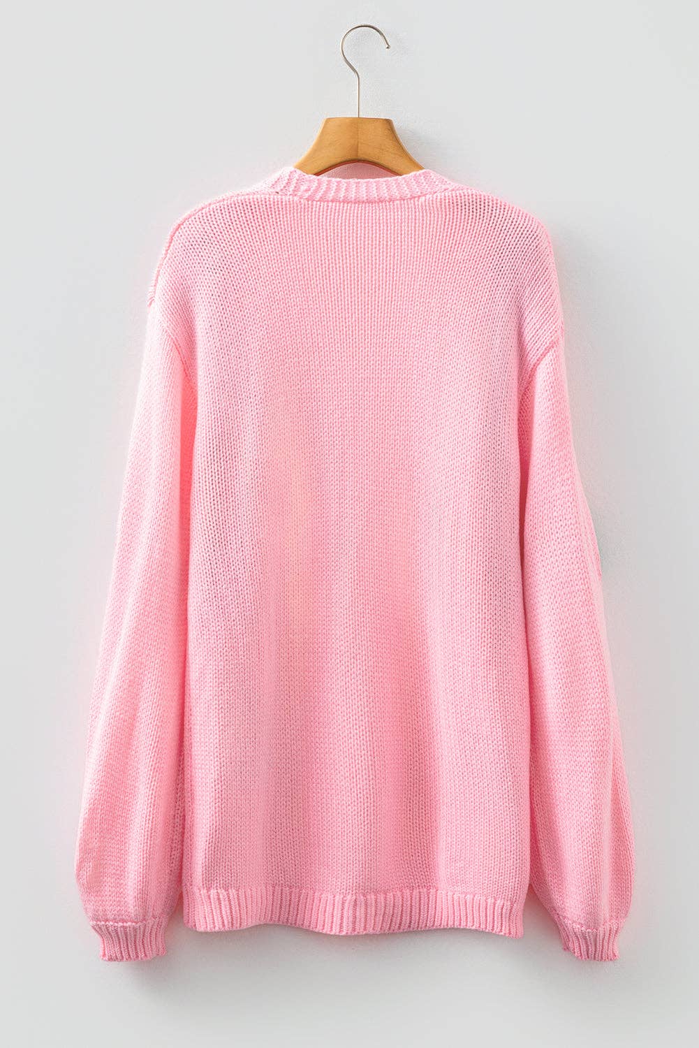 LALA LOO - Wholesale Cardigan - Women's - LALALOO Holiday Embroidered Open Front Midi Cardigan16