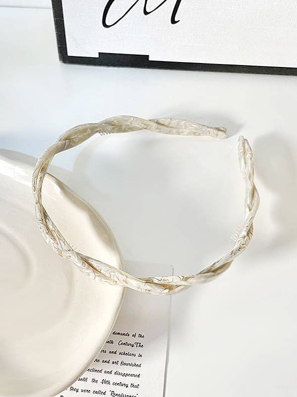 Simple Twist Colorful Acrylic Headbands DP25B880 for wholesale by Dipped Shop