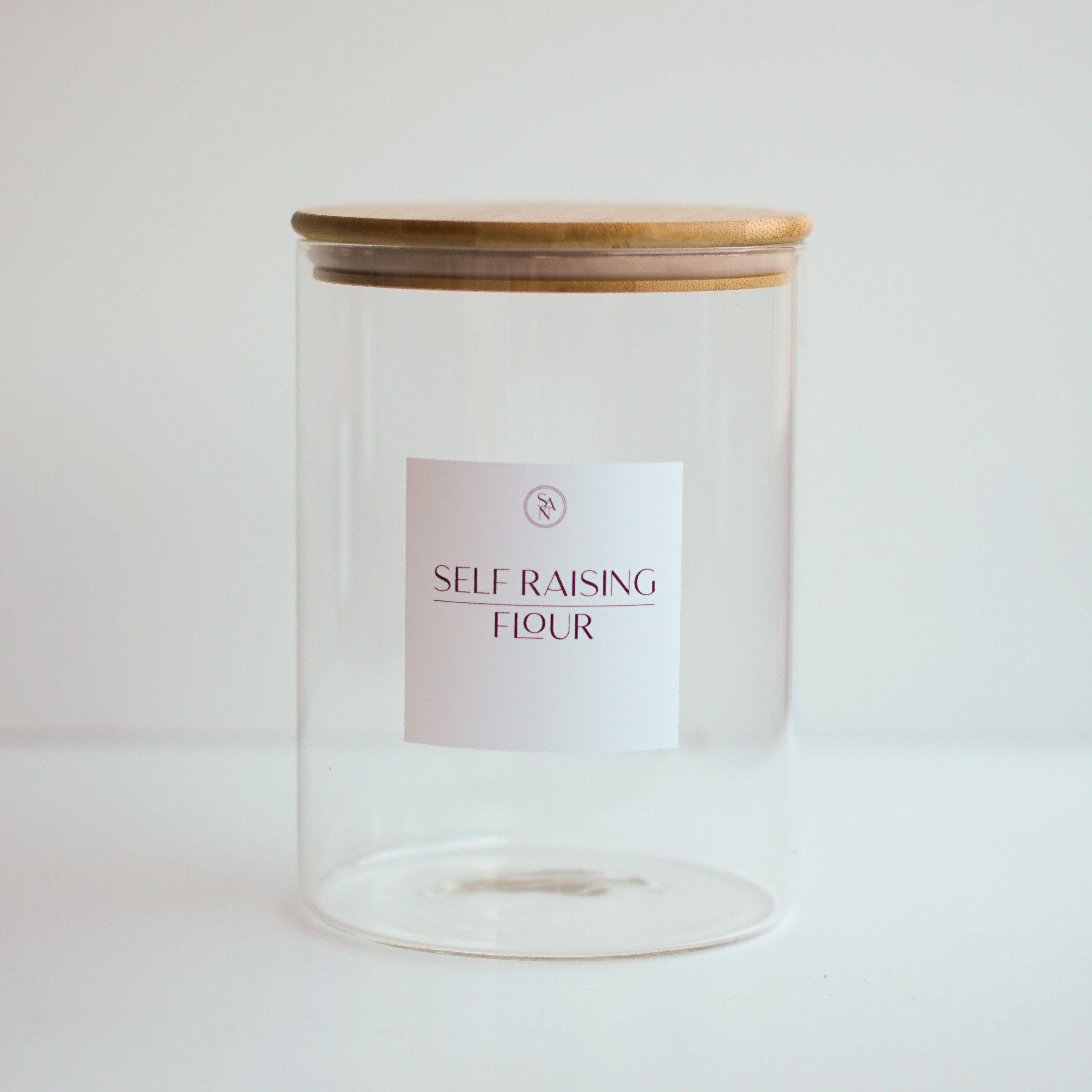 So At Nature – wholesale Jar – 3.2L Wide Mouth Glass Jar With Bamboo Lid Baking Pantry Storage Jar - So At Nature5