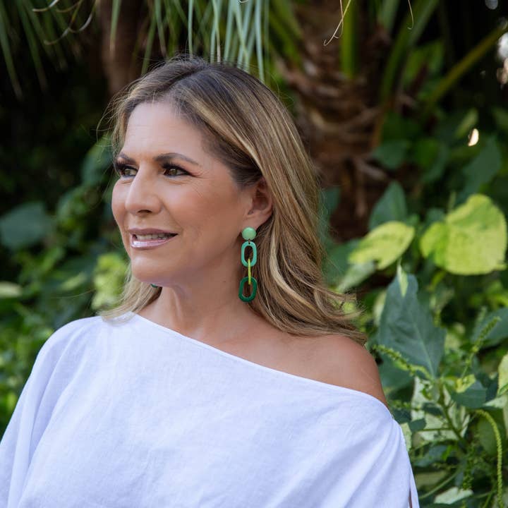 Organic Tagua Jewelry - Vente Boucles d'oreilles pendantes - Boucles d'oreilles Luciana6