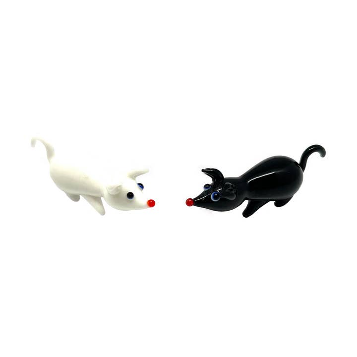 mouse, black and white assort. for wholesale by FW-Glas