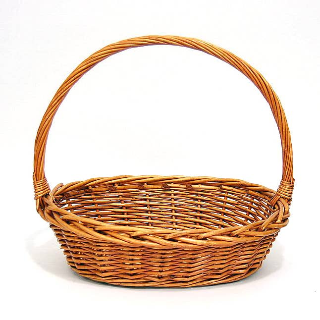 Bacon Basketware - Wholesale Basket - SMALL OVAL HONEY WILLOW BASKET