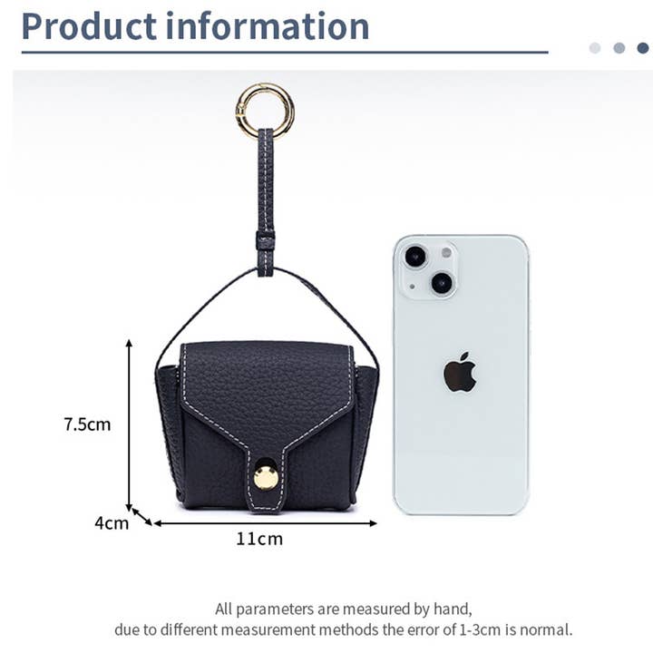 ACCITY - Wholesale Earphone/Headphone Case - Women's - Mini Leather Earphone Case – Multi-Use Pouch_CUAB0039810