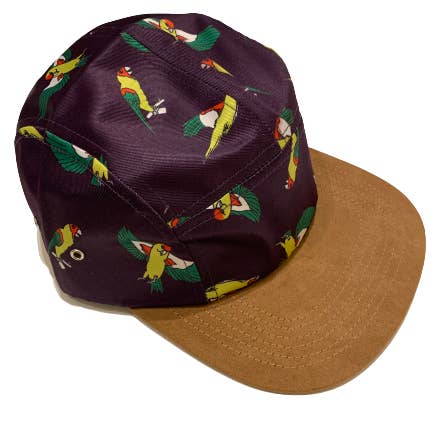 Flying Parrots Suede Brim Hat for wholesale by Animal Instincts