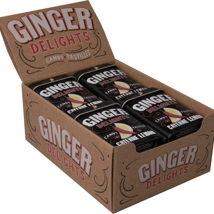 Big Sky Brands Inc. – rebuçados por atacado – Ginger Delights Caienne Limão - 48ct3