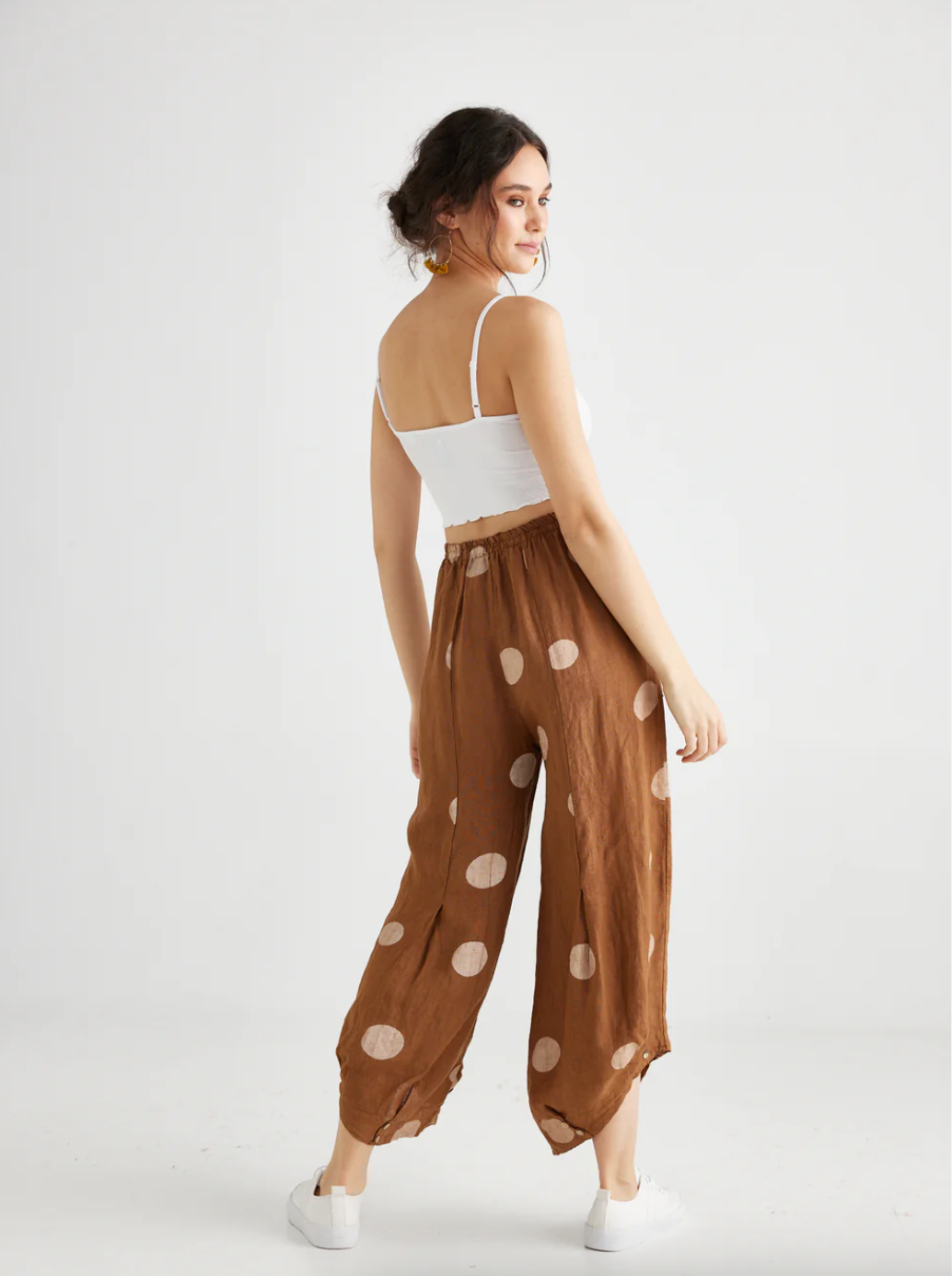 Miss Rose Sister Violet – wholesale Byxor - Dam – DAM - Lulu linneprickiga byxor4