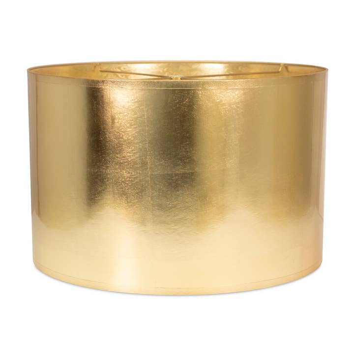 19 x 19 x 12" Round Gold Foil Shade for wholesale by Couture Lamps