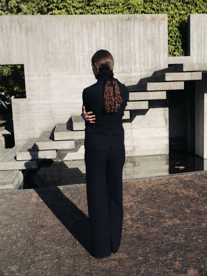 Black Boiled Wool Bar-Jacket for wholesale on Faire6