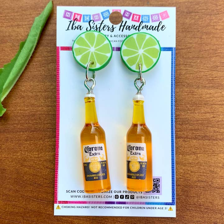 Iba Sisters – Großhandel Ohrhänger – Ohrringe Bier mit Limette
