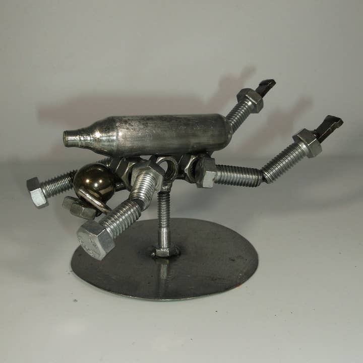 Creations Welded - Vente Figurine décorative - Plongeur sous-marin, figurine en métal, sports nautiques
