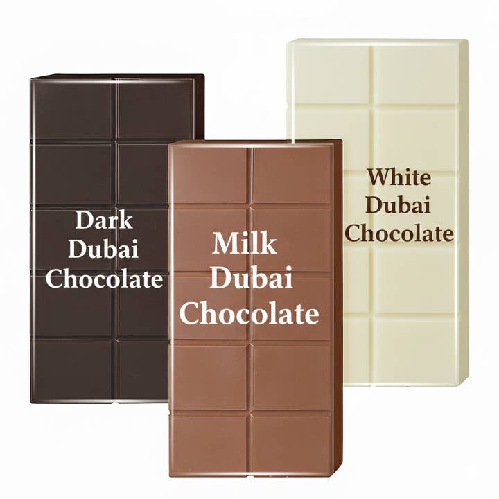 Ceres Gourmet - Wholesale Chocolate bar - Dubai Crispy Knafeh Chocolate Trio Bundle (Milk, White & Dark Chocolate) | Gourmet Pistachio Bars | Luxurious Dessert Gift Set5