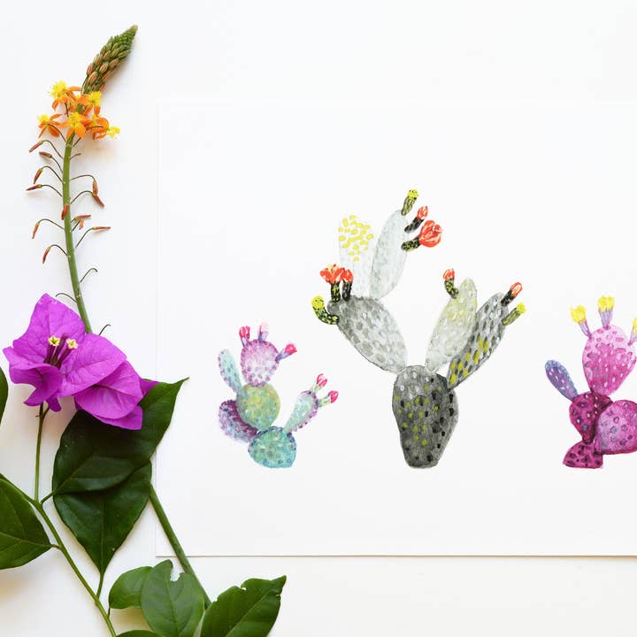 Impresión de Arte Giclée de Higos Chumbos para venta al por mayor de Heartshake Studios