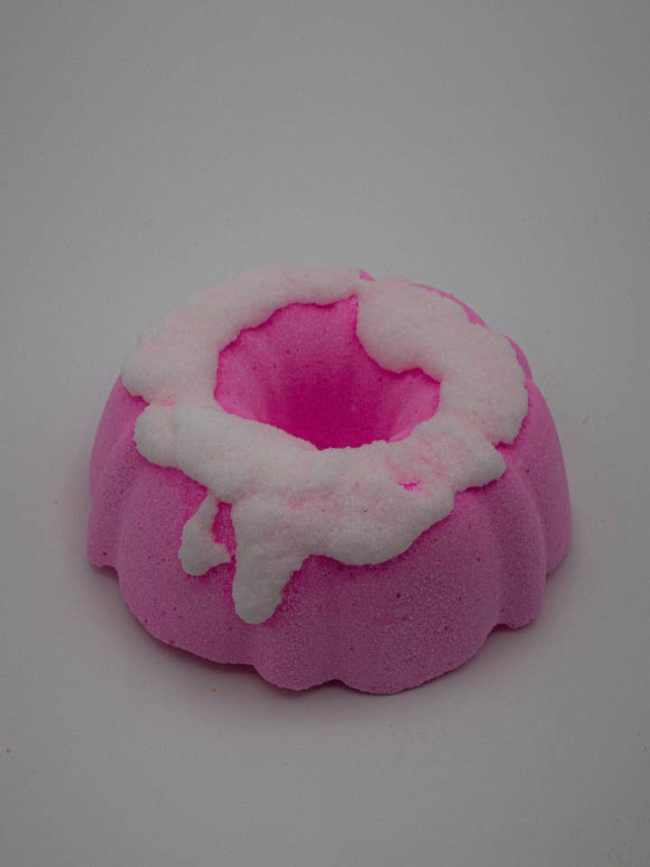 Bundt Cake Bath Bomb for Kids/Teens, Cherry Almond for wholesale by Sassy Bubbles