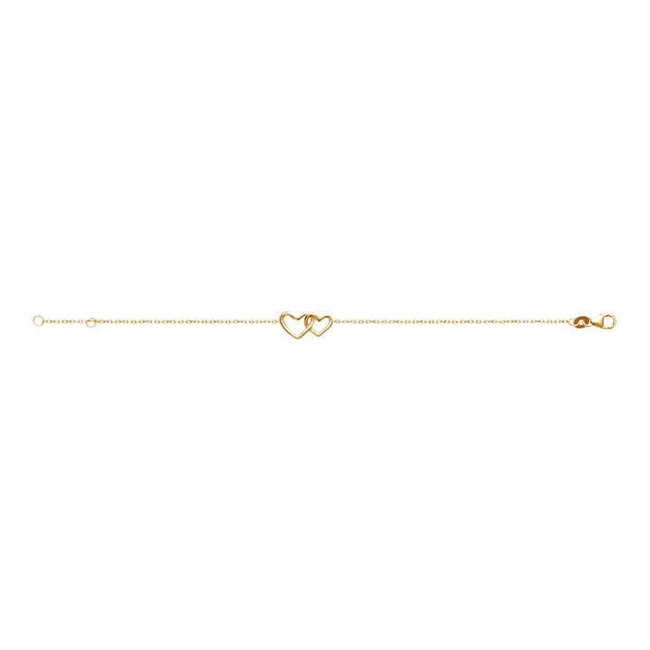 Sister Love 18K Gold Plated Bracelet for wholesale by Jewelry Private Label