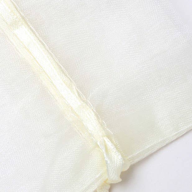 Inca UK - Wholesale Gift Bag - Size: 40x28cm Ivory Organza Gift Bag