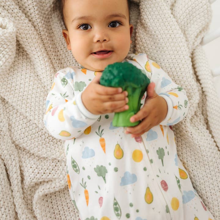 Magnolia Baby - Venta al por mayor Peto - Bebés - ¡Come tus verduras! Pijama enterizo con cremallera3