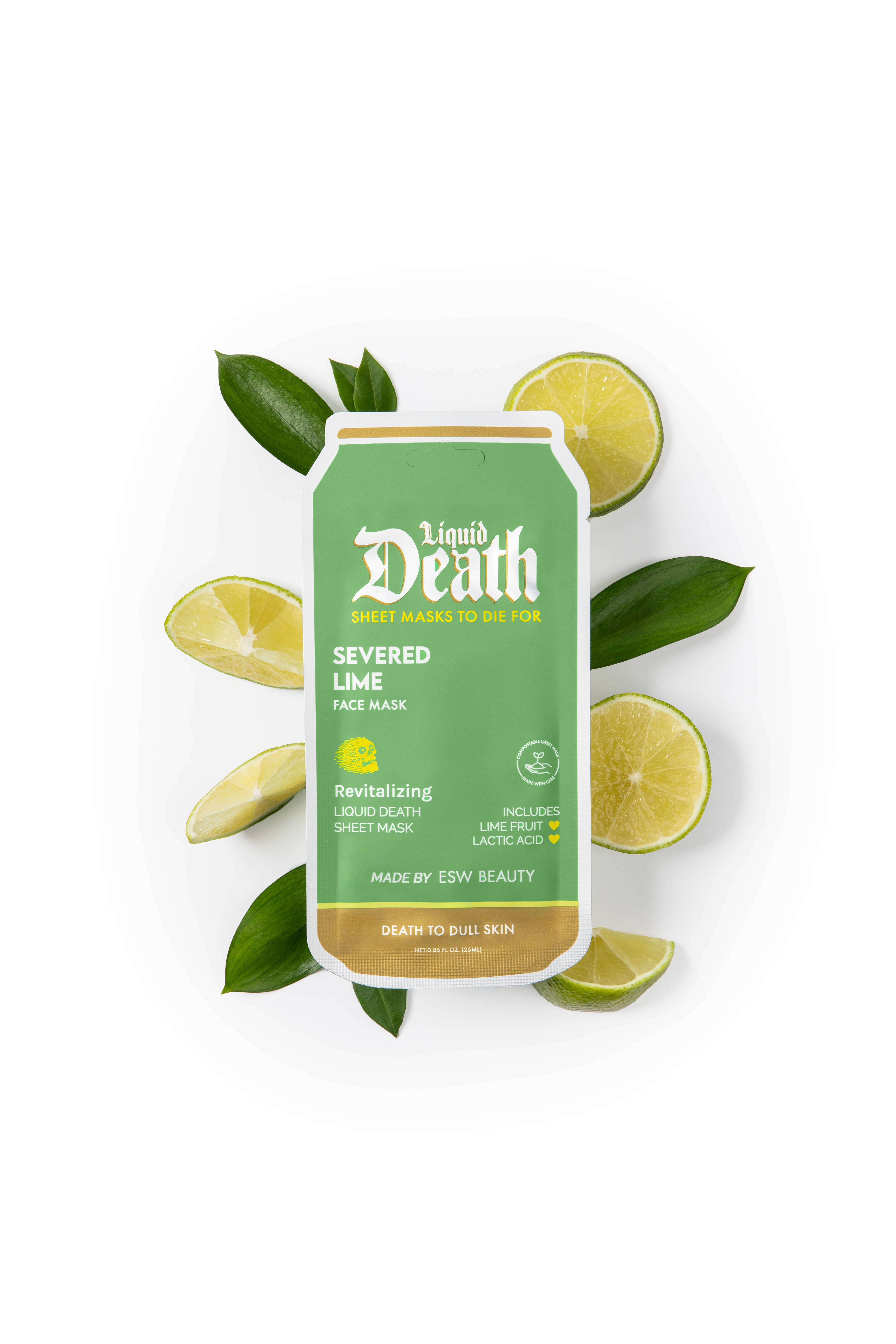 ESW Beauty - Wholesale Skincare Face Mask - Severed Lime Liquid Death Revitalizing Face Mask3
