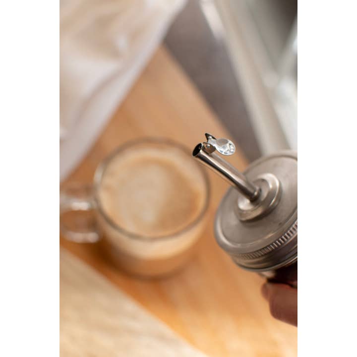 Zefiro – Großhandel Öl-/Essigspender – Einmachglas — selbstschließender Ausgießer2