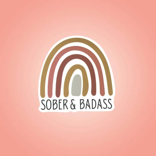As Told By Ellie - Wholesale Sticker - Sober & Badass Sticker