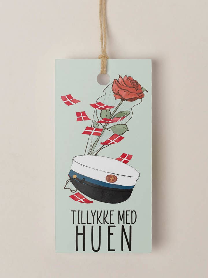 Parabéns, Boné Azul - Etiqueta por atacado de Mouse and Pen Illustration ApS