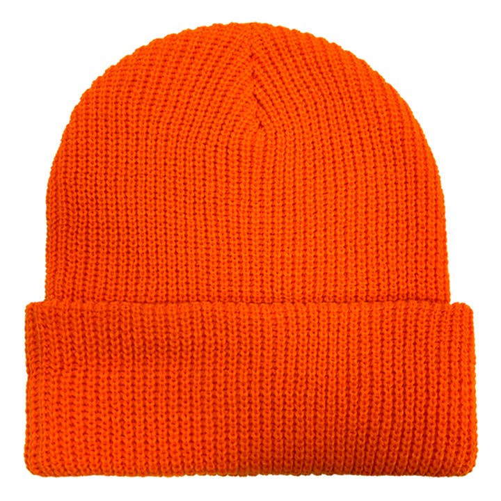 Think Medical Wholesale - Wholesale Safety Hat - Unisex - Mens Blaze Orange Cuff Hat - 007140