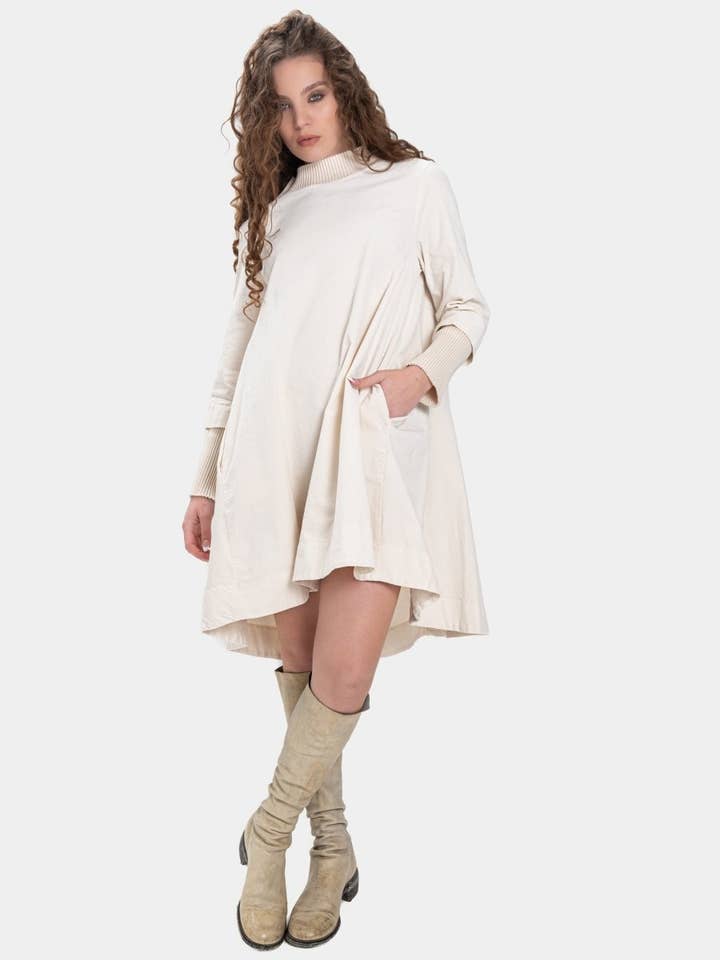 Túnica de terciopelo con detalles de punto para venta al por mayor de Baci & Amici Fashion - US Continental