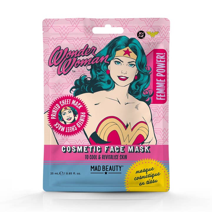 DC Femme Power Kosmetisk Ansigtsmaske - Wonder Woman for engroshandel hos Mad Beauty