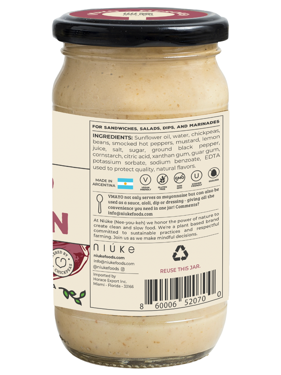 NIUKE Foods – Maionese por atacado – MERQUEN Mayo Vegan2