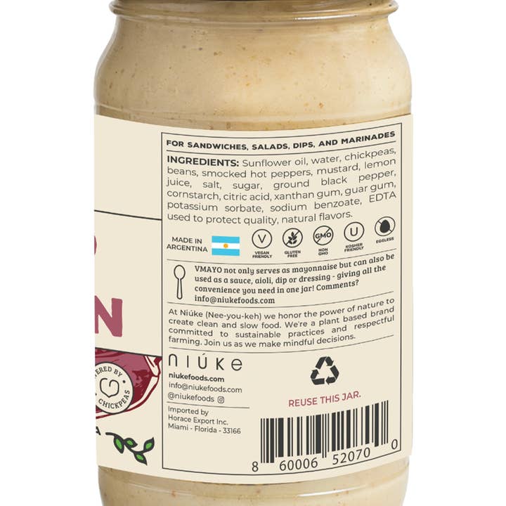NIUKE Foods - Wholesale Mayo - MERQUEN Vegan Mayo2