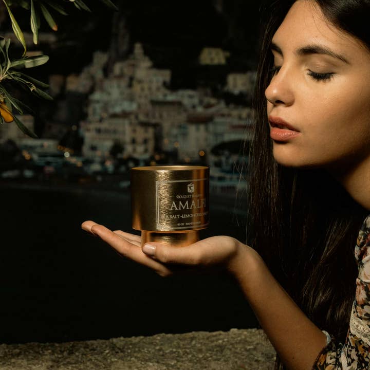 BouquetItaliano – wholesale Jar/filled candle – Amalfi Luxury Scented Candle – Italian Coastal Inspired15