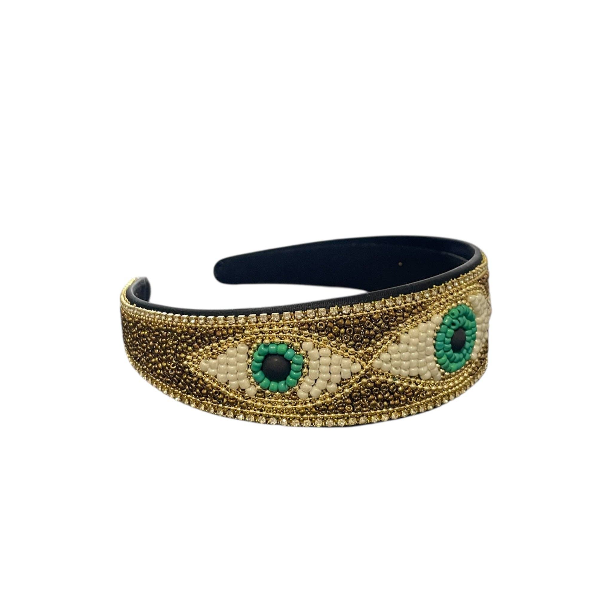 Boutique Femade ® - Wholesale Fashion Headband - Women's - Gold Evil Eye Headband