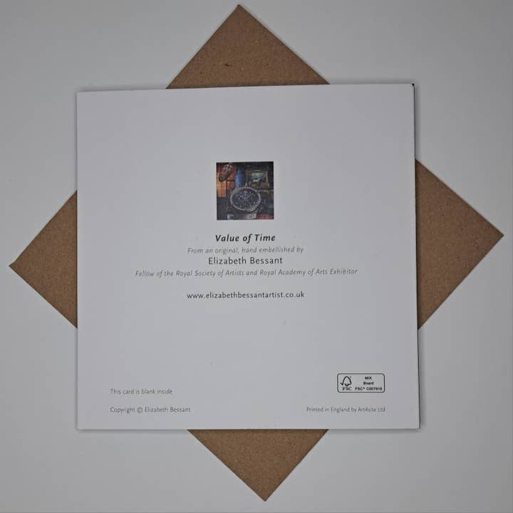 Elizabeth Bessant - Wholesale Everyday Greeting Card - The Value of Time greetings card1