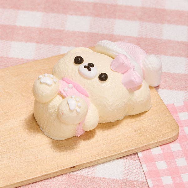 Showcase - Wholesale Squishy Toy - Kids & Baby - SqueezeSquad Taba Deluxe Premium Silicone Squishy Fidget Toy - Pink Hatted Bear2