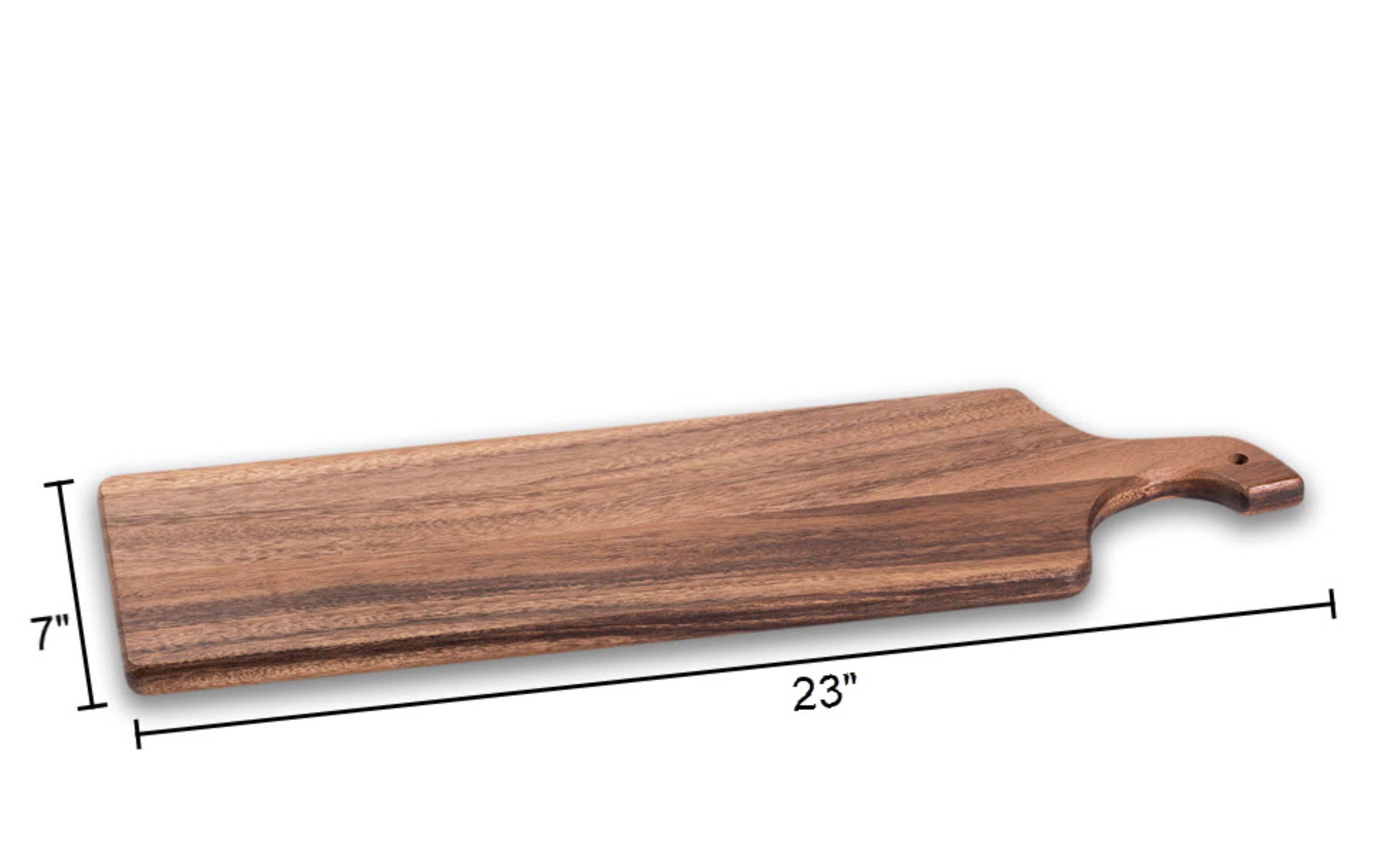 Kalmar Home – wholesale Cutting board – Long Acacia Wood Cutting/ Charcuterie Board 23" x 7"3