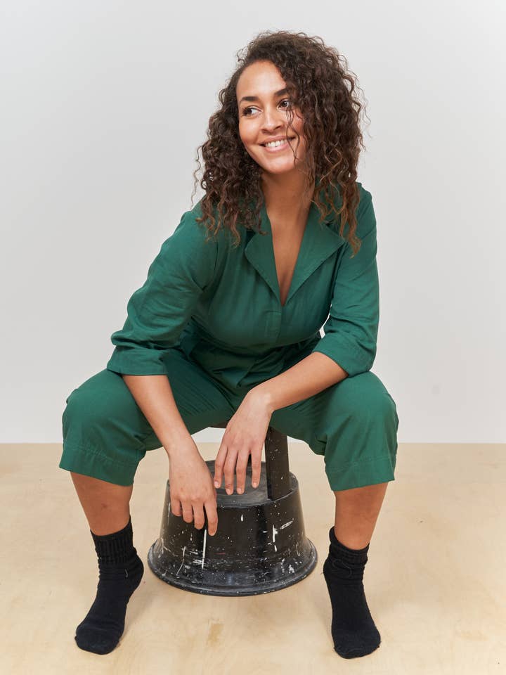 Skovgrøn Jumpsuit for engroshandel hos Periodical