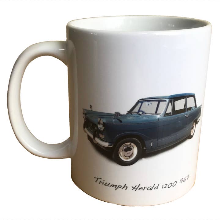 Triumph Herald 1200 1967 - 11oz Printed Ceramic Mug for wholesale by Witherden's Workshop
