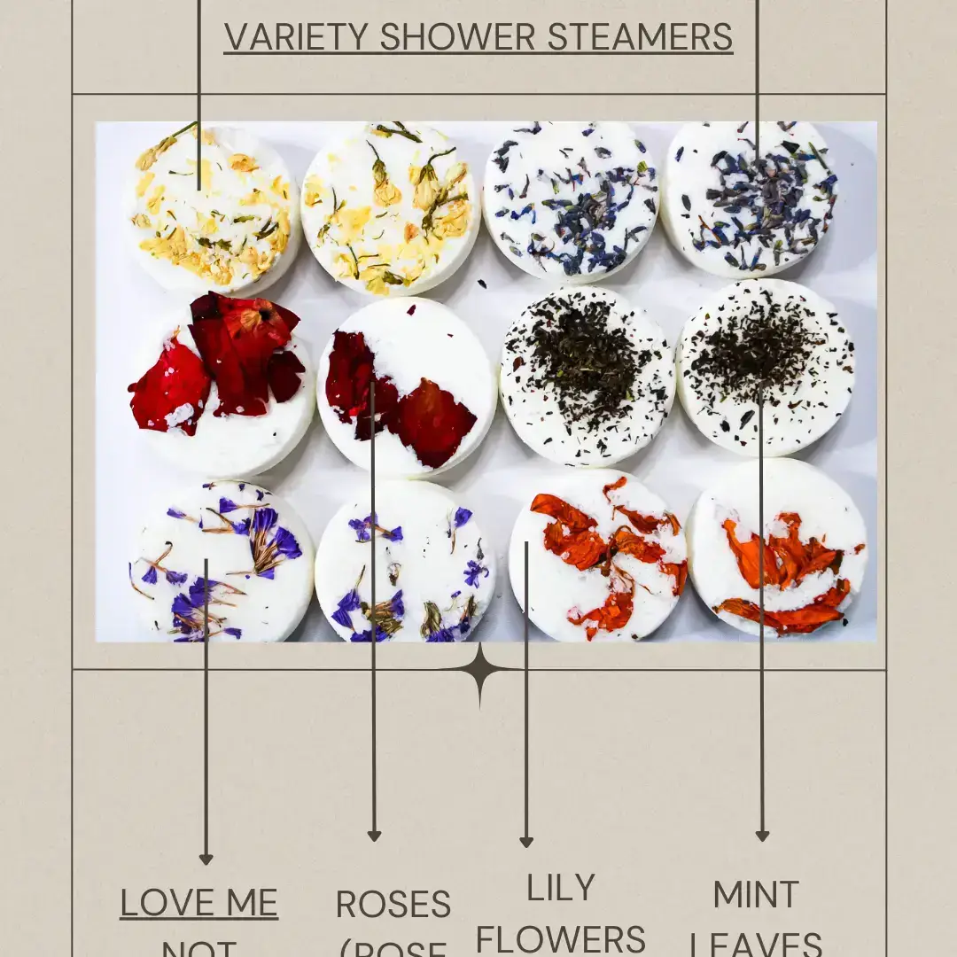 Subtle & Wild - Vente Bombe de douche/galet bien-être pour la douche - 12 Vapeurs de Douche à la Lavande de Marque Privée|Marque Blanche1