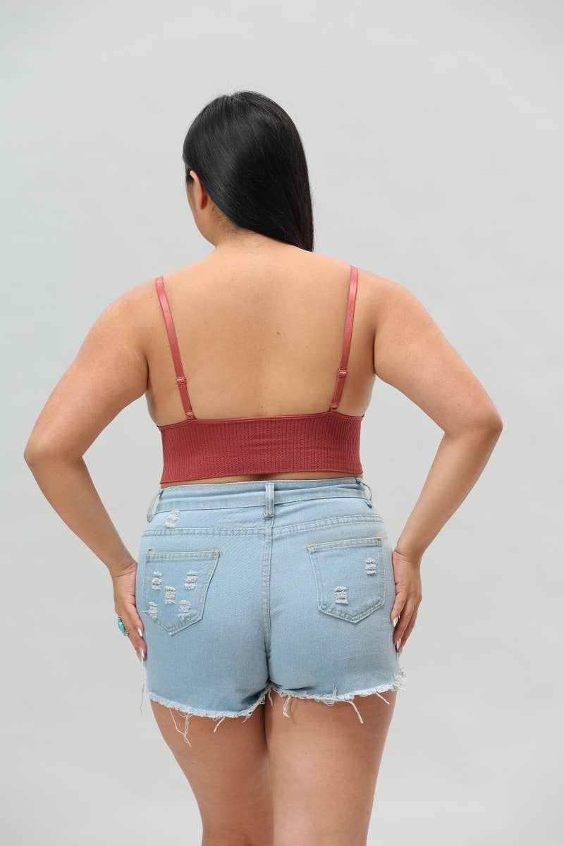 Leto Accessories – Großhandel Bralette – Damen – Luxe Loop Spitzen-Lounge-Top in Übergröße - Loungewear3