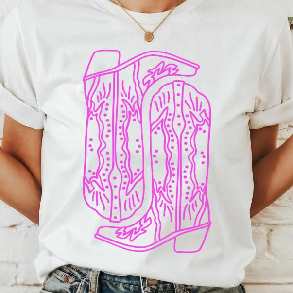 Dolly Boots Western T-shirt for wholesale by Rancho515