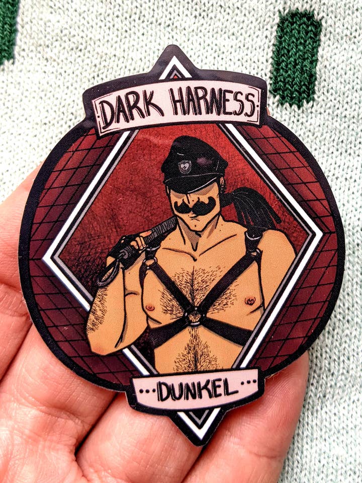 Sticker: Dark Harness Dunkel for wholesale by Gingerly Made