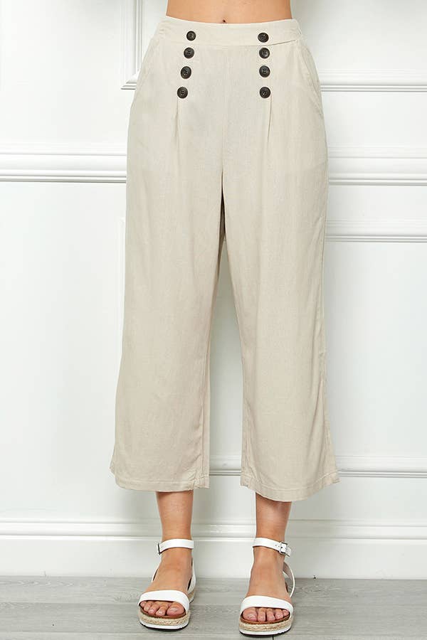 Veracci - Venta al por mayor Pantalones - Mujer - Pantalones cortos marineros de lino14