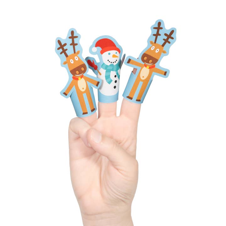 pukaca - Wholesale Finger Puppet - Kids & Baby - Christmas Paper Finger Puppets - Christmas Toy & Gift