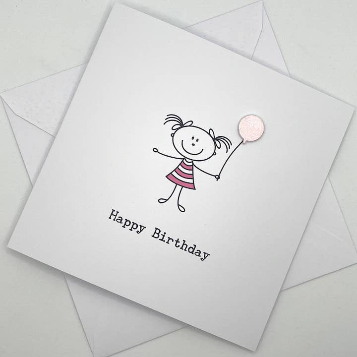 Carte d'anniversaire pour fille pour la vente par Looks Inviting