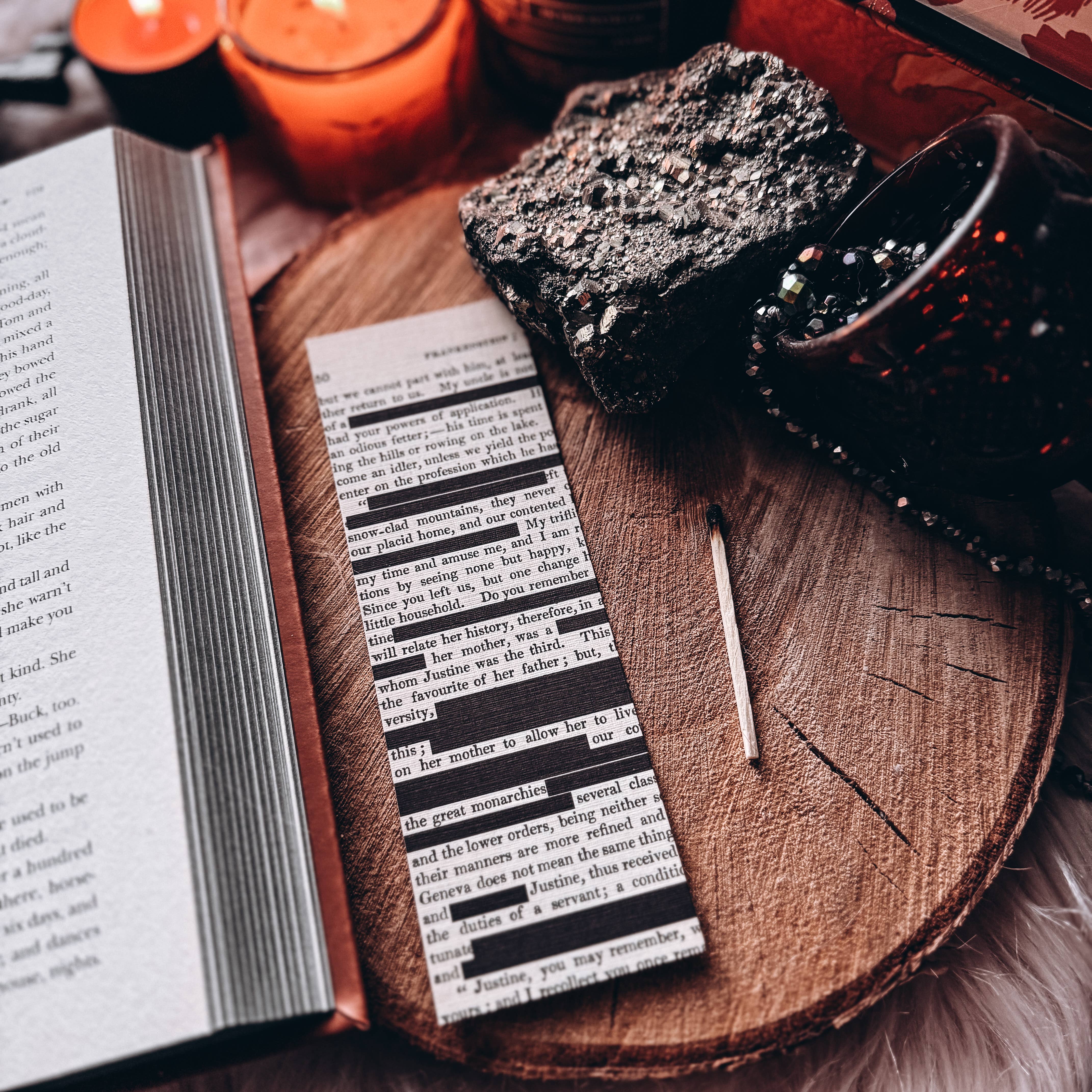 Mirkwood Scribes - Wholesale Bookmark - Redacted Book Page Art, Banned Books Bookmark, Reader Gifts 1