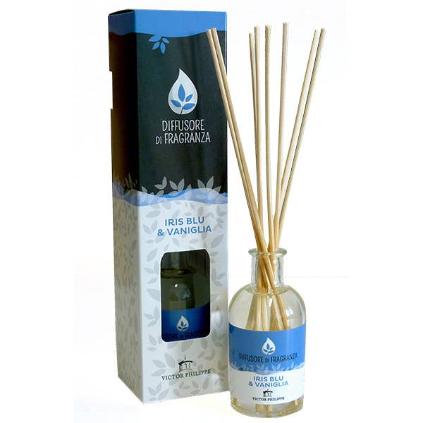 DIFFUSEUR IRIS BLEU VANILLE BIOS 100 ml pour la vente par Victor Philippe