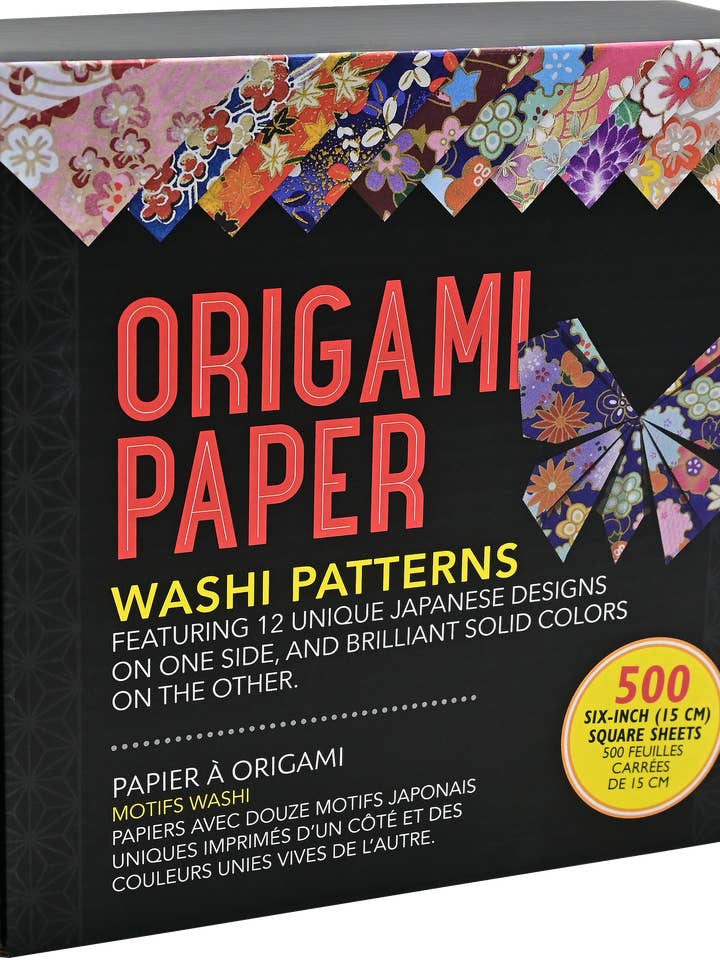 Origami Paper Washi Patterns (500 Sheets) for wholesale by Peter Pauper Press
