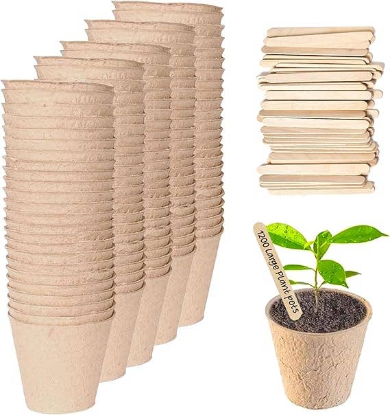 Jara Trading – wholesale Plant pot – Biodegradable Round Fibre Seedling Pots2