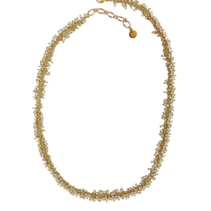 Catherine Page Jewelry - Wholesale Beaded/Pearl Necklace - Sprinkles Short Necklace in Pearl0