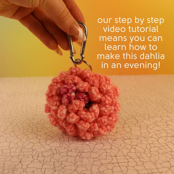 Citizens Crochet - Wholesale Brei- en haakbenodigdheden - Dahlia Sleutelhanger Leren Haken Kit